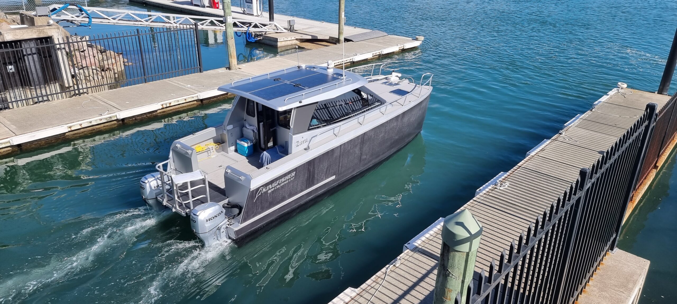 roger hill displacement catamaran