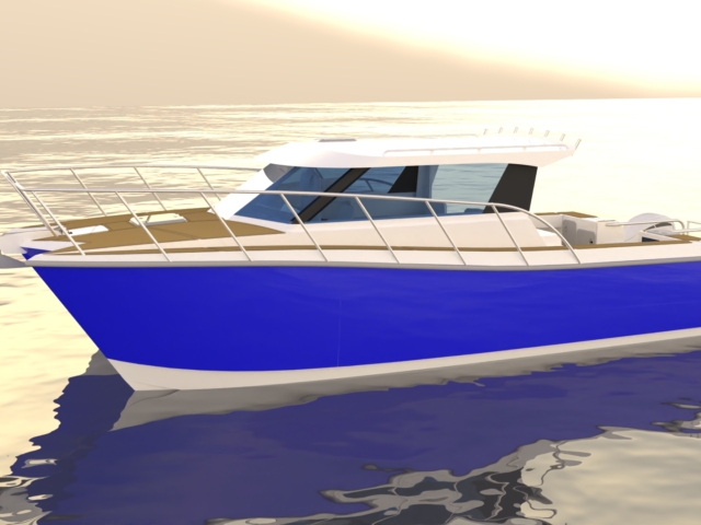 Design Concept 10m Powercat 10m Powercat alloy catamaran design images