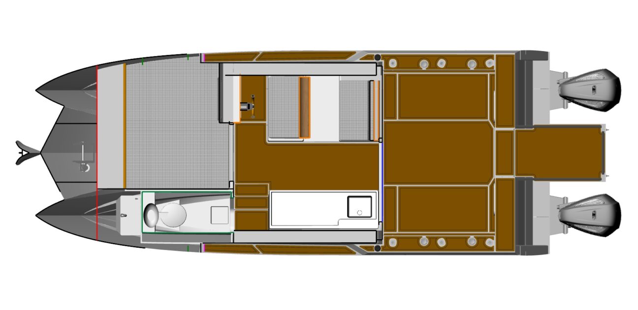 820 Powercat plan view