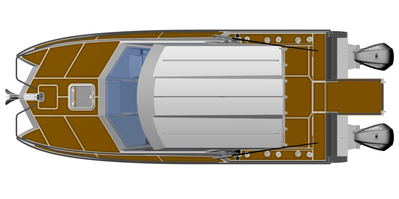 820 Powercat plan view